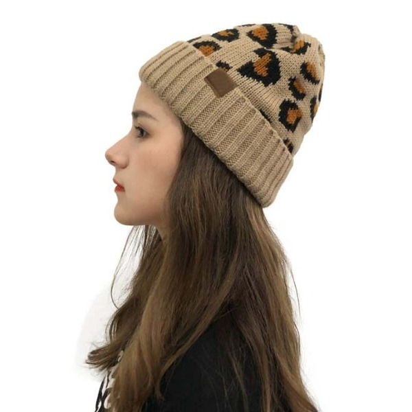 Wholesale leopard print woolen knit hat JDC-FH-GSXK008 Fashionhat JoyasDeChina Wholesale Jewelry JoyasDeChina Joyas De China