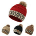 Wholesale leopard wool knitted hat JDC-FH-GSYH084 FashionHat 予画 Wholesale Jewelry JoyasDeChina Joyas De China