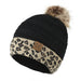 Wholesale leopard wool knitted hat JDC-FH-GSYH084 FashionHat 予画 black Band mark Wholesale Jewelry JoyasDeChina Joyas De China