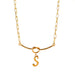 Wholesale letter S alloy knotted necklaces JDC-NE-D692 necklaces JoyasDeChina 01 KC gold Wholesale Jewelry JoyasDeChina Joyas De China