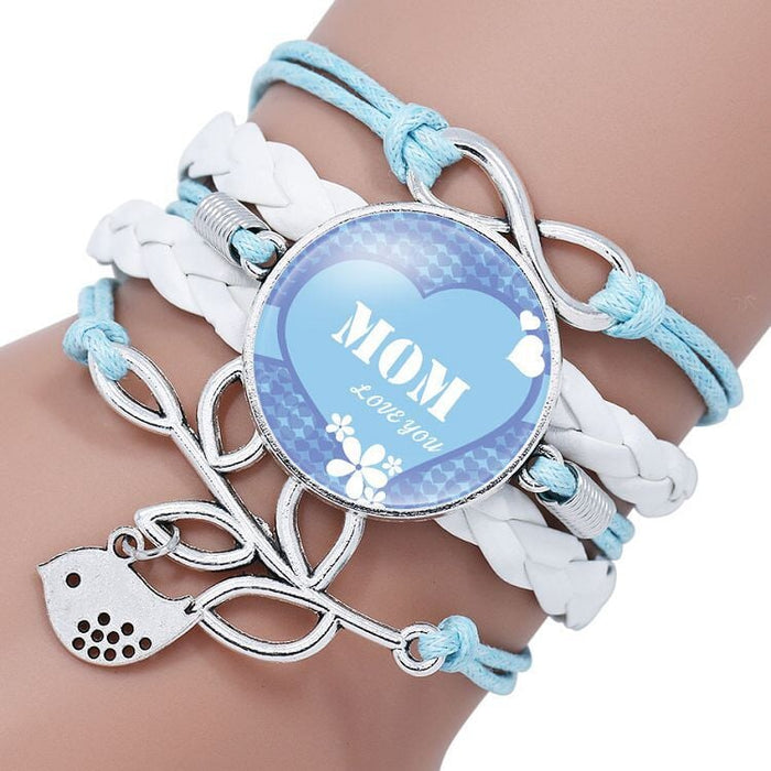Wholesale letter time gem multi-layer woven leather bracelet JDC-BT-NingX002 Bracelets 柠祥 12008902 Wholesale Jewelry JoyasDeChina Joyas De China
