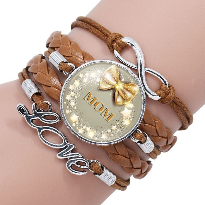 Wholesale letter time gem multi-layer woven leather bracelet JDC-BT-NingX002 Bracelets 柠祥 12008905 Wholesale Jewelry JoyasDeChina Joyas De China