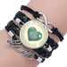 Wholesale letter time gem multi-layer woven leather bracelet JDC-BT-NingX002 Bracelets 柠祥 12008906 Wholesale Jewelry JoyasDeChina Joyas De China