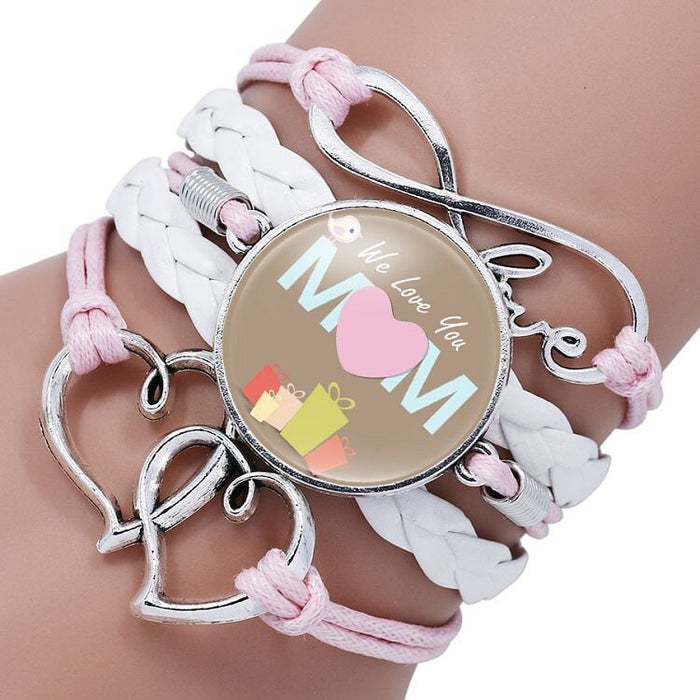 Wholesale letter time gem multi-layer woven leather bracelet JDC-BT-NingX002 Bracelets 柠祥 Wholesale Jewelry JoyasDeChina Joyas De China