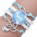 Wholesale letter time gem multi-layer woven leather bracelet JDC-BT-NingX002 Bracelets 柠祥 Wholesale Jewelry JoyasDeChina Joyas De China