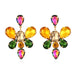 Wholesale light luxury colored glass Crystal Earrings JDC-ES-MY080 Earrings JoyasDeChina Mixed color a Wholesale Jewelry JoyasDeChina Joyas De China