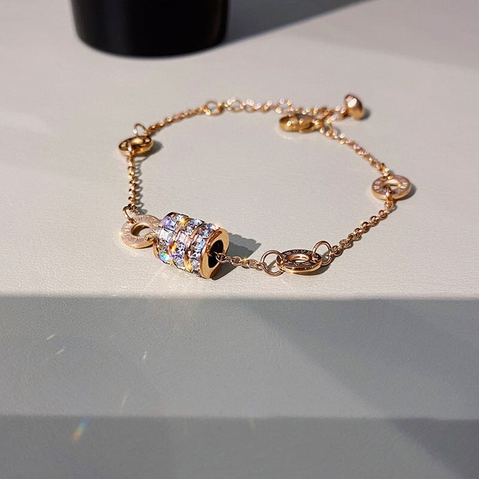 Wholesale light luxury titanium steel colorfast digital small waist Necklace JDC-NE-TD002 Necklaces 一自一然 Wholesale Jewelry JoyasDeChina Joyas De China