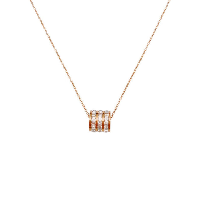 Wholesale light luxury titanium steel colorfast digital small waist Necklace JDC-NE-TD002 Necklaces 一自一然 Wholesale Jewelry JoyasDeChina Joyas De China