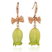 Wholesale Lily of the Valley Flower Dried Flower Copper Resin Sealed Earrings JDC-ES-Mix001 Earrings 迷茜 A Wholesale Jewelry JoyasDeChina Joyas De China