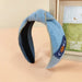 Wholesale lint knotted headband JDC-HD-O330 Headband 潮炫 blue Wholesale Jewelry JoyasDeChina Joyas De China