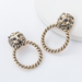Wholesale lion head ring alloy earrings JDC-ES-JL088 Earrings JoyasDeChina Wholesale Jewelry JoyasDeChina Joyas De China