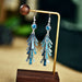 Wholesale long alloy tassel drip oil earrings JDC-ES-daiq014 Earrings 黛茜 Wholesale Jewelry JoyasDeChina Joyas De China