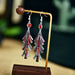 Wholesale long alloy tassel drip oil earrings JDC-ES-daiq014 Earrings 黛茜 4 Wholesale Jewelry JoyasDeChina Joyas De China