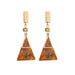 Wholesale long alloy triangle earrings JDC-ES-D566 Earrings JoyasDeChina 01 Brown Wholesale Jewelry JoyasDeChina Joyas De China