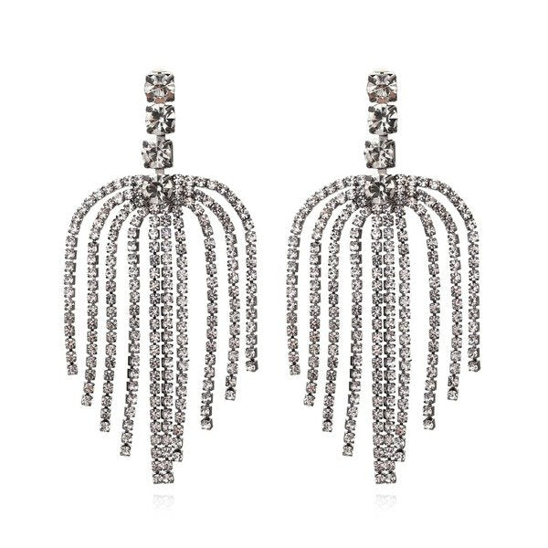Wholesale long claw diamond Tassel Earrings JDC-ES-MY195 Earrings 曼茵 Wholesale Jewelry JoyasDeChina Joyas De China