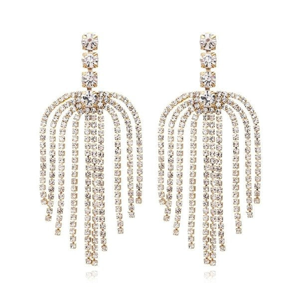Wholesale long claw diamond Tassel Earrings JDC-ES-MY195 Earrings 曼茵 Wholesale Jewelry JoyasDeChina Joyas De China