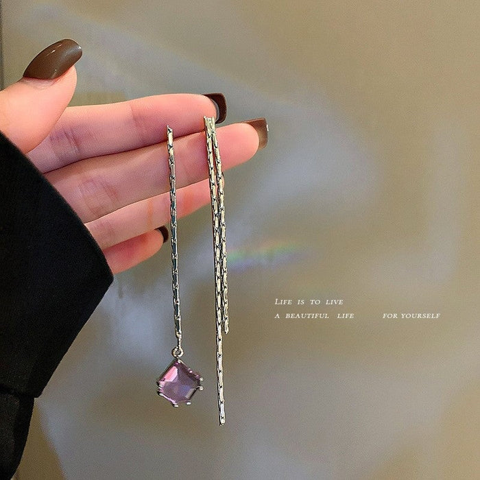 Wholesale long flower butterfly pearl earrings JDC-ES-BY191 Earrings 宝钰 Wholesale Jewelry JoyasDeChina Joyas De China