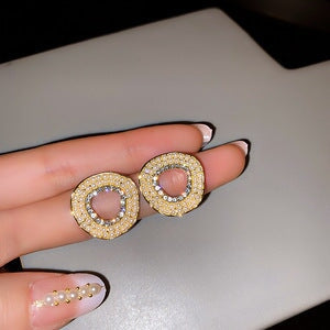 Wholesale long flower butterfly pearl earrings JDC-ES-BY191 Earrings 宝钰 Wholesale Jewelry JoyasDeChina Joyas De China