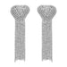 Wholesale long Rhinestone Tassel Earrings JDC-ES-JQ116 Earrings JoyasDeChina White Wholesale Jewelry JoyasDeChina Joyas De China