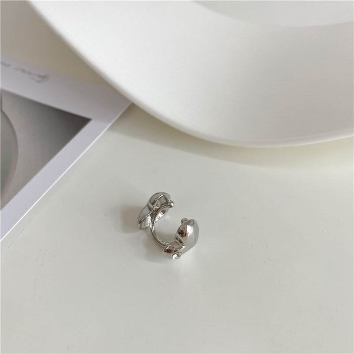 Wholesale love alloy ear bone clip JDC-ES-ChiH014 Earrings 池豪 Silver Wholesale Jewelry JoyasDeChina Joyas De China