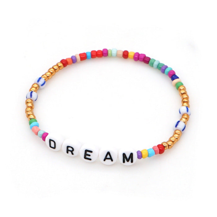 Wholesale love bracelet rice beads rainbow bracelet JDC-BT-GBH010 Bracelet JoyasDeChina -B200120C Wholesale Jewelry JoyasDeChina Joyas De China