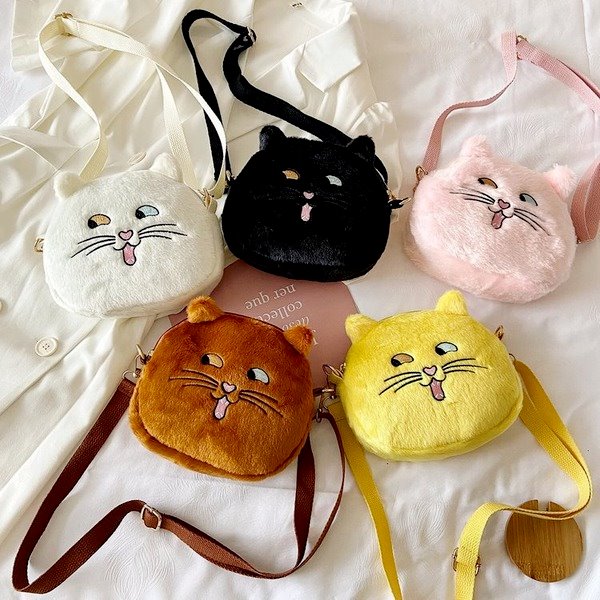 Wholesale love cat Plush bag JDC-SD-KR022 Shoulder Bags 坤然 Wholesale Jewelry JoyasDeChina Joyas De China