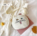 Wholesale love cat Plush bag JDC-SD-KR022 Shoulder Bags 坤然 white Wholesale Jewelry JoyasDeChina Joyas De China
