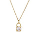 Bulk Jewelry Wholesale Love devil's eye lock necklace JDC-ag106 Wholesale factory from China YIWU China