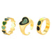 Wholesale love drip oil butterfly daisy alloy ring 6 piece set JDC-RS-F078 Rings 韩之尚 A54823 / Wholesale Jewelry JoyasDeChina Joyas De China