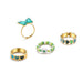 Wholesale love drip oil butterfly daisy alloy ring 6 piece set JDC-RS-F078 Rings 韩之尚 A54939 / Wholesale Jewelry JoyasDeChina Joyas De China
