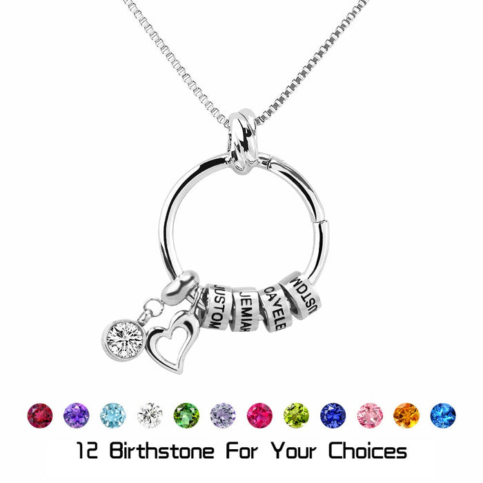 Wholesale love engraved diamond necklace for mother's Day gifts JDC-NE-Mail014 Necklaces 麦伦 Wholesale Jewelry JoyasDeChina Joyas De China