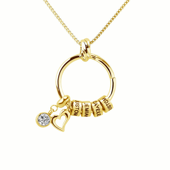Wholesale love engraved diamond necklace for mother's Day gifts JDC-NE-Mail014 Necklaces 麦伦 GOLD Wholesale Jewelry JoyasDeChina Joyas De China