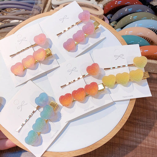 Wholesale love fudge fairy duck mouth clip color hairpin JDC-HC-ZhuoM002 Hair Clips 卓美 Wholesale Jewelry JoyasDeChina Joyas De China