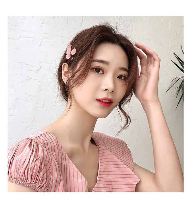 Wholesale love fudge fairy duck mouth clip color hairpin JDC-HC-ZhuoM002 Hair Clips 卓美 Wholesale Jewelry JoyasDeChina Joyas De China
