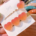 Wholesale love fudge fairy duck mouth clip color hairpin JDC-HC-ZhuoM002 Hair Clips 卓美 Orange pink Wholesale Jewelry JoyasDeChina Joyas De China