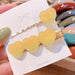 Wholesale love fudge fairy duck mouth clip color hairpin JDC-HC-ZhuoM002 Hair Clips 卓美 Yellow Wholesale Jewelry JoyasDeChina Joyas De China
