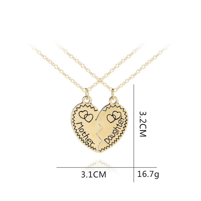 Wholesale love lettering Mother's Day alloy necklace JDC-NE-LangT010 Necklaces 阆天 Wholesale Jewelry JoyasDeChina Joyas De China