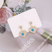 Wholesale love oil dropping Earrings JDC-ES-Bingm004 Earrings 冰萌 1#blue Wholesale Jewelry JoyasDeChina Joyas De China