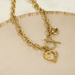 Bulk Jewelry Wholesale Love OT button pendant necklace JDC-NE-b200 Wholesale factory from China YIWU China