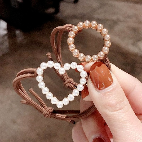 Bulk Jewelry Wholesale love pearl Hair Scrunchies JDC-HS-K060 Wholesale factory from China YIWU China