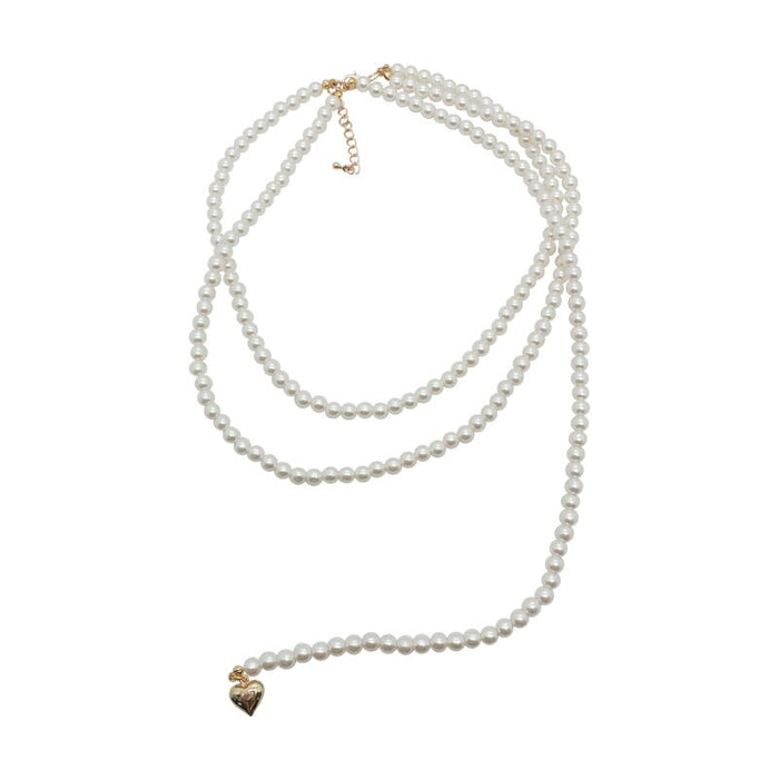 Wholesale love pearl multilayer Necklace hip hop chain JDC-NE-BY070 necklaces 宝钰 Wholesale Jewelry JoyasDeChina Joyas De China
