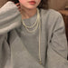 Wholesale love pearl multilayer Necklace hip hop chain JDC-NE-BY070 necklaces 宝钰 Wholesale Jewelry JoyasDeChina Joyas De China