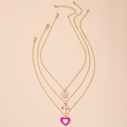 Wholesale love pendant alloy necklaces JDC-NE-AYN053 necklaces JoyasDeChina Wholesale Jewelry JoyasDeChina Joyas De China