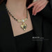 Wholesale Love Pendant Necklace Leather Alloy Sweater Chain JDC-NE-BY066 Necklaces 宝钰 Wholesale Jewelry JoyasDeChina Joyas De China