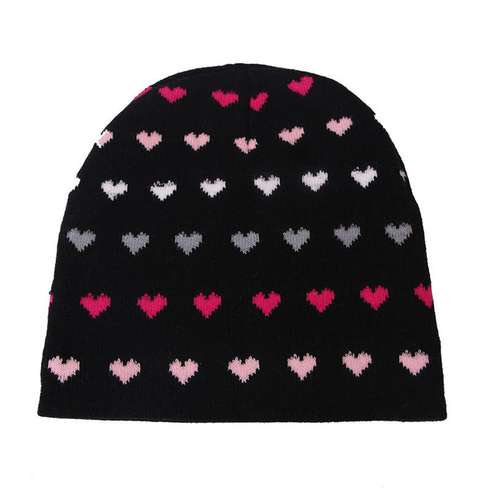 Wholesale love pink wool knitted hat JDC-FH-GSYH072 FashionHat 予画 Wholesale Jewelry JoyasDeChina Joyas De China