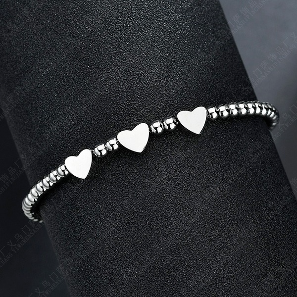 Bulk Jewelry Wholesale love steel bead bracelet JDC-ST-L025 Wholesale factory from China YIWU China