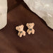 Wholesale love vintage pearl bow earrings JDC-ES-BY190 Earrings 宝钰 Wholesale Jewelry JoyasDeChina Joyas De China