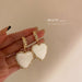 Wholesale love white alloy earrings JDC-ES-BY-010 Earrings 宝钰 white Wholesale Jewelry JoyasDeChina Joyas De China