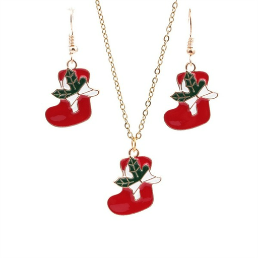 Wholesale lovely Christmas Gift Earrings Necklace Set JDC-NE-ML114 NECKLACE JoyasDeChina Wholesale Jewelry JoyasDeChina Joyas De China