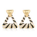 Wholesale lovely geometric alloy earrings JDC-ES-KQ055 Earrings JoyasDeChina Black KC gold Wholesale Jewelry JoyasDeChina Joyas De China